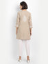 Sakshi & Jinal in Chikankari Hand embroidery tunic-Brown